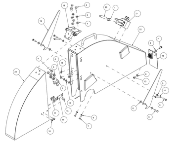 Section 21 Diagram and Parts List for MK-4020B 167439-20 MK Diamond Concrete Saw